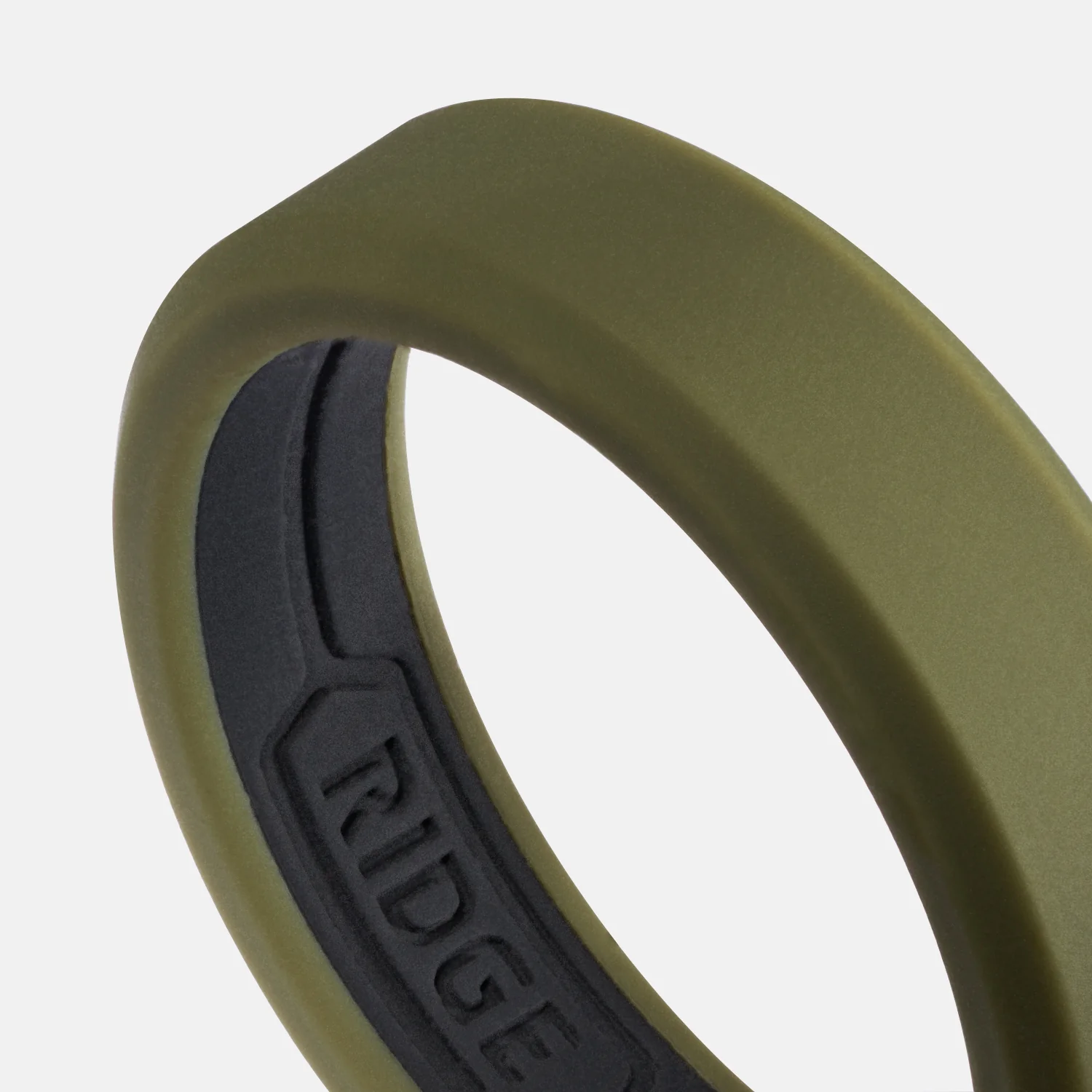 6mm Silicone Ring Set - Matte Olive - Image 3