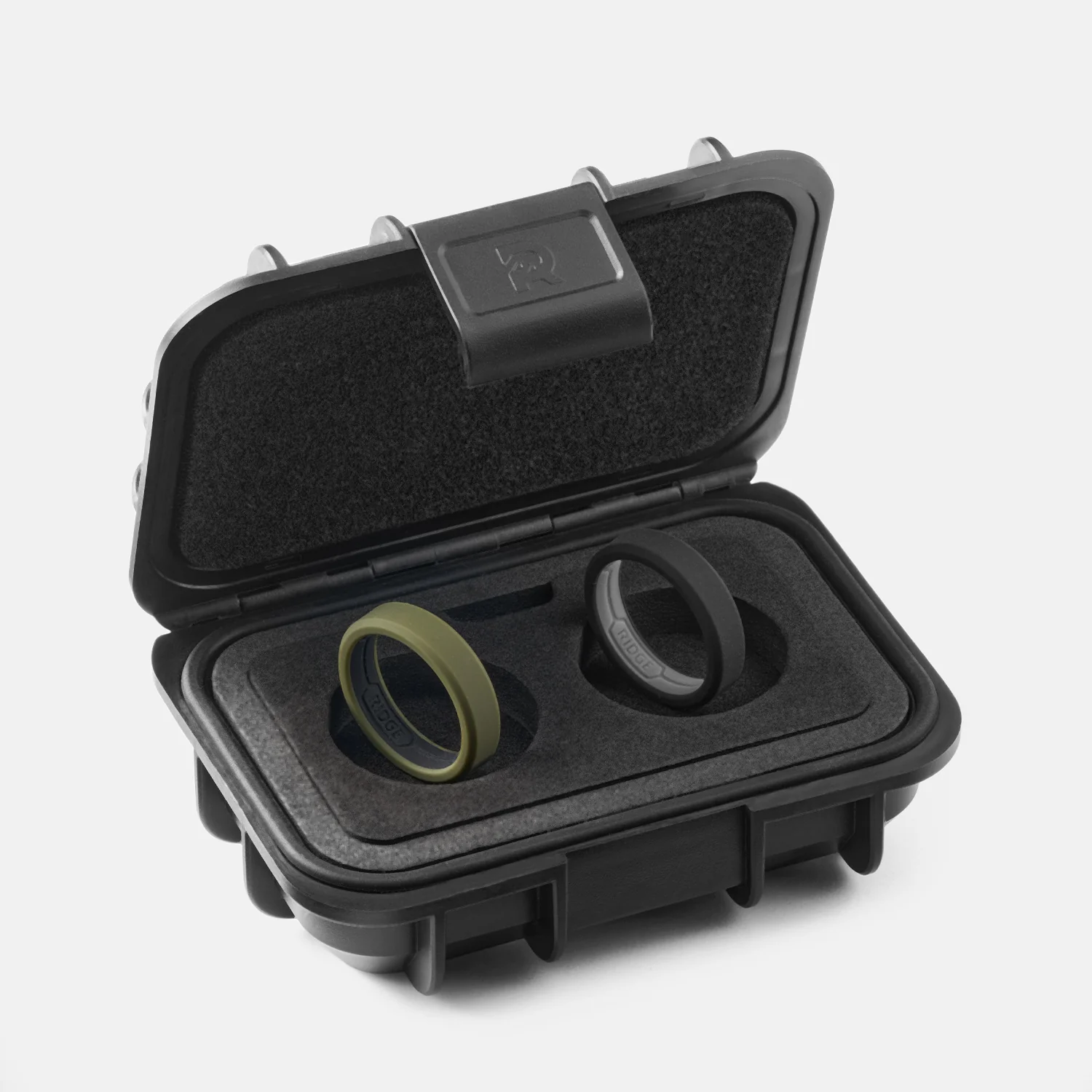 6mm Silicone Ring Set - Matte Olive - Image 5