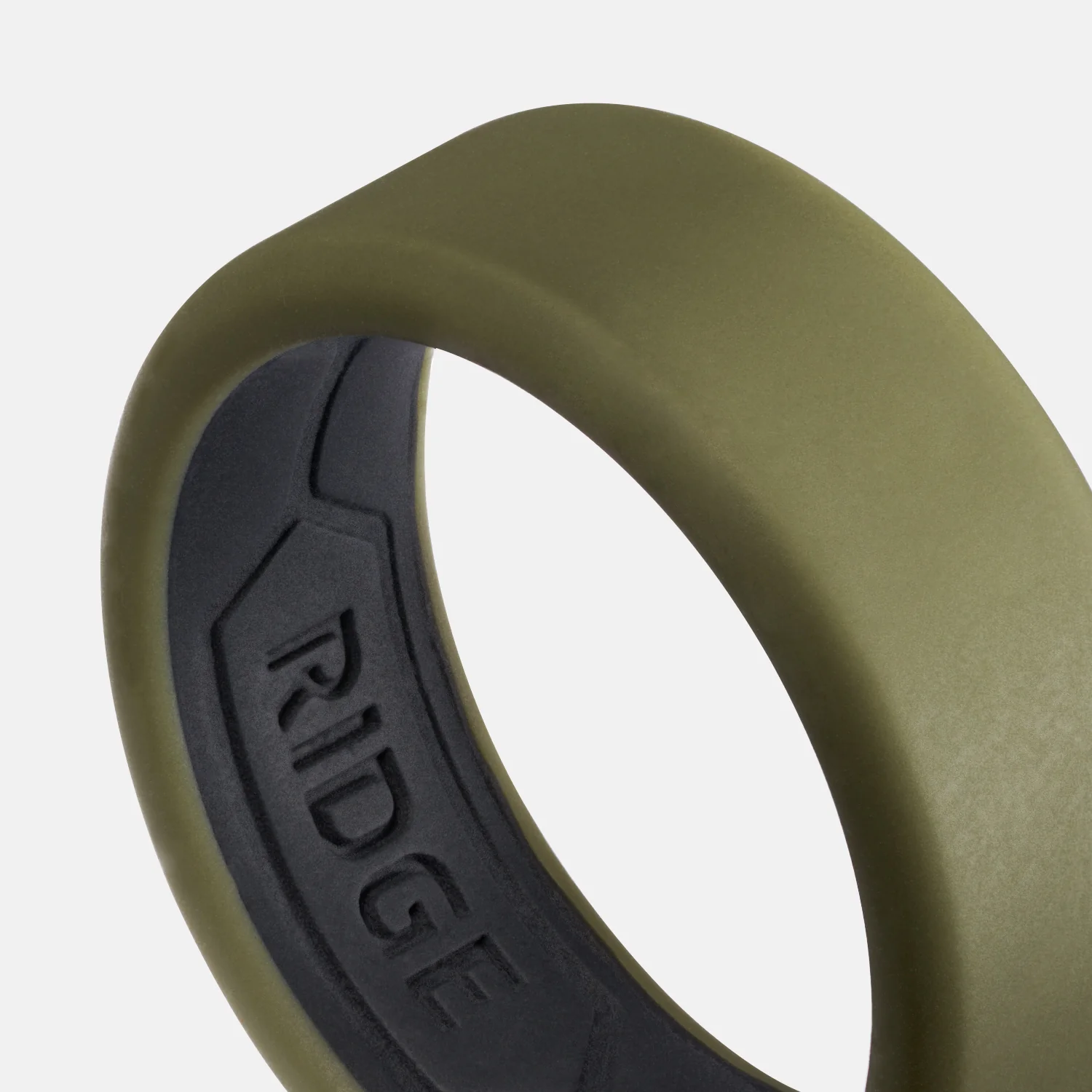 8mm Silicone Ring Set - Matte Olive - Image 3