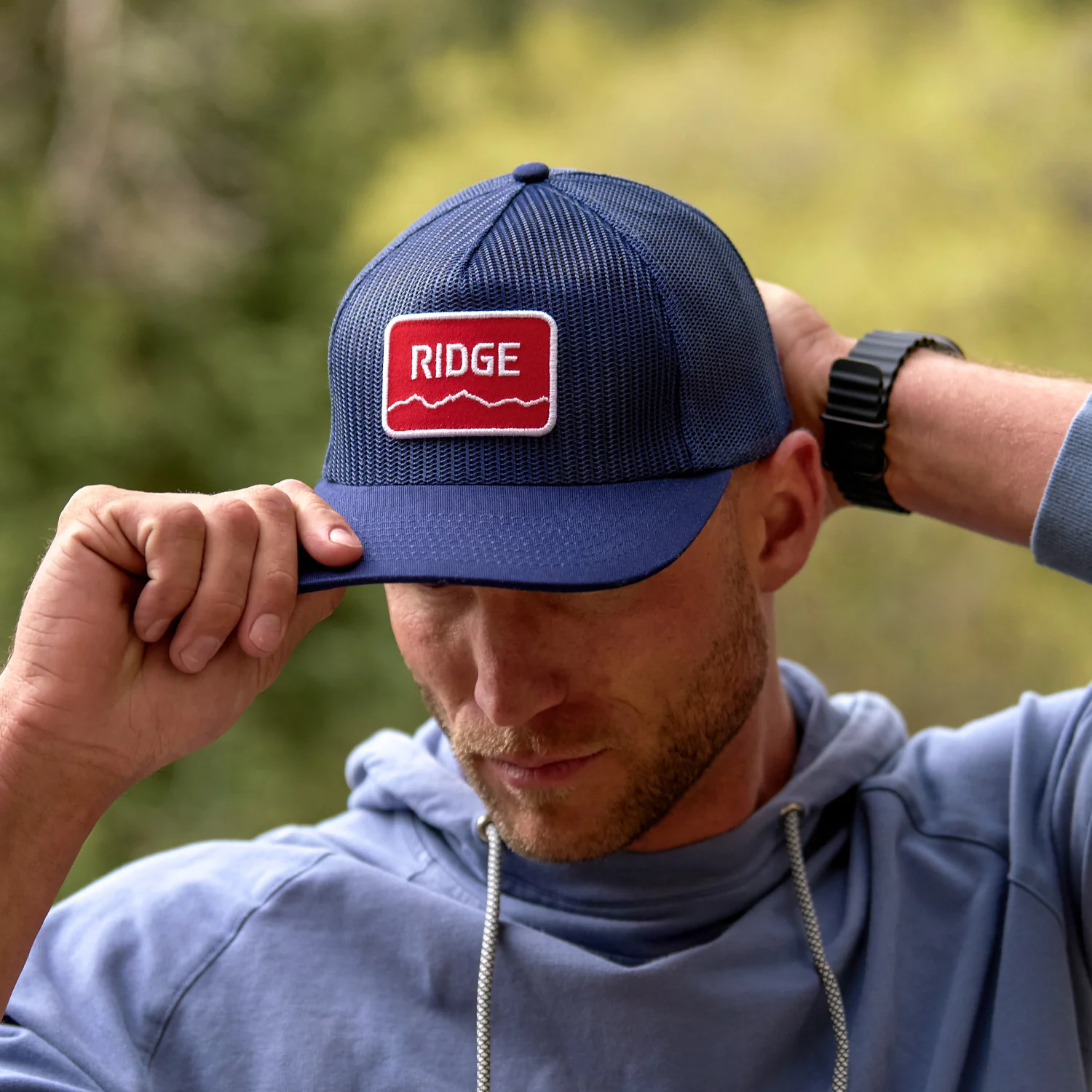 Ridge Mesh Snapback - Alpine Navy - Image 4