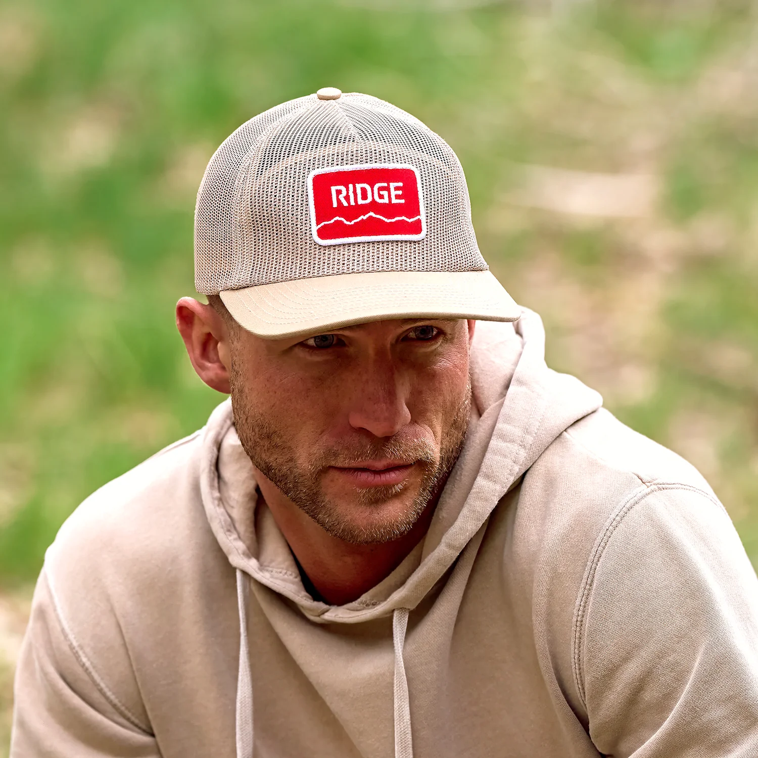Ridge Mesh Snapback - Tan - Image 7