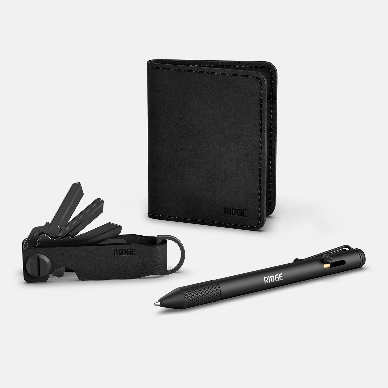 Daily Writer Kit - Bifold - Midnight Black Leather - Image 9