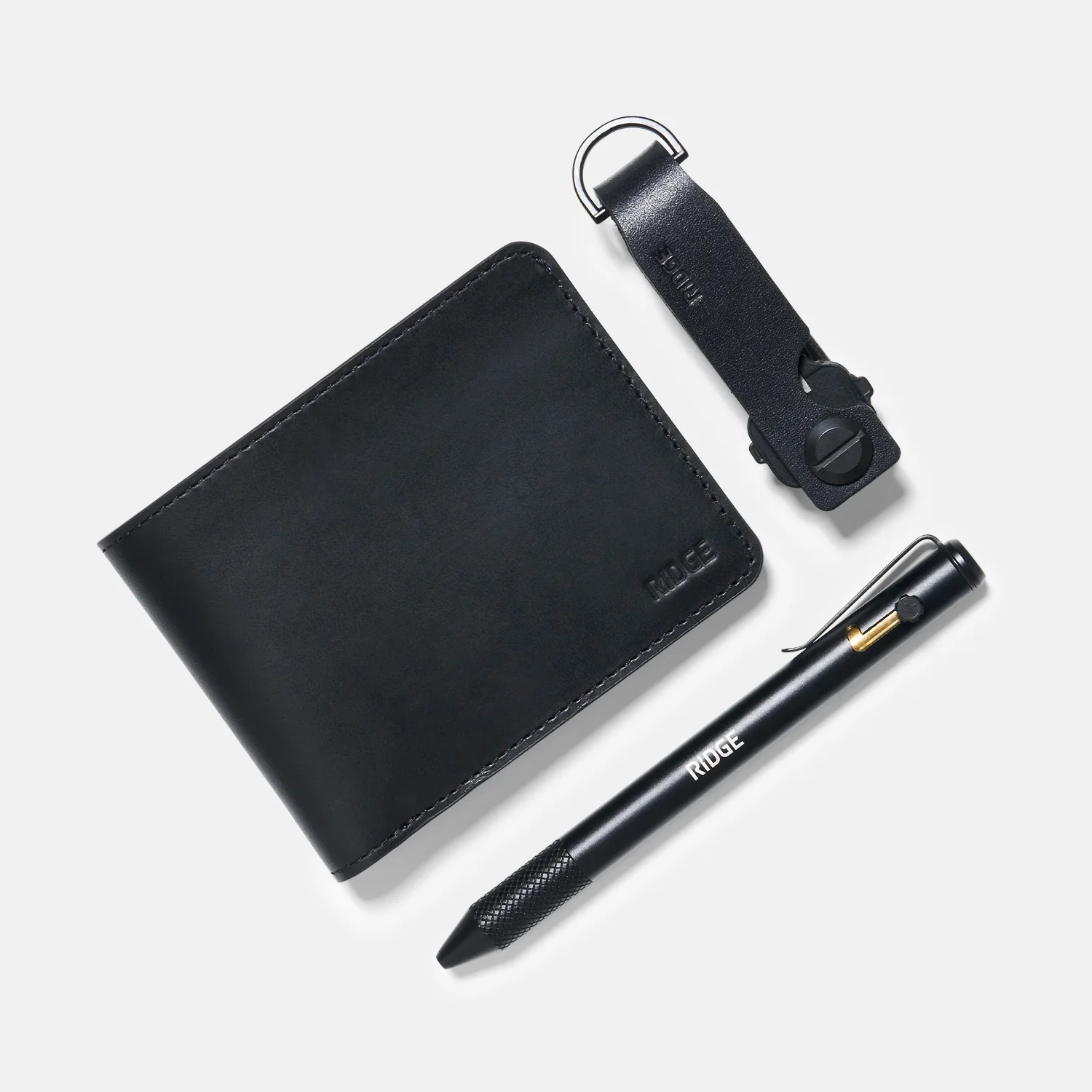 Daily Writer Kit - Billfold - Midnight Black Leather - Image 2