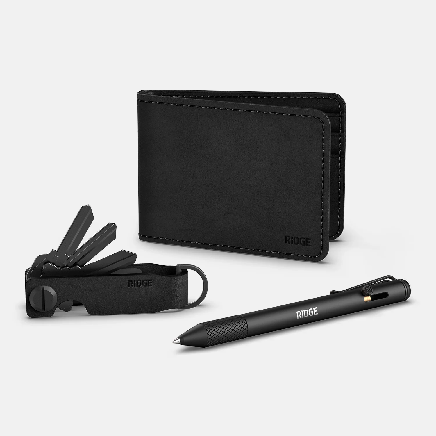 Daily Writer Kit - Billfold - Midnight Black Leather - Image 9