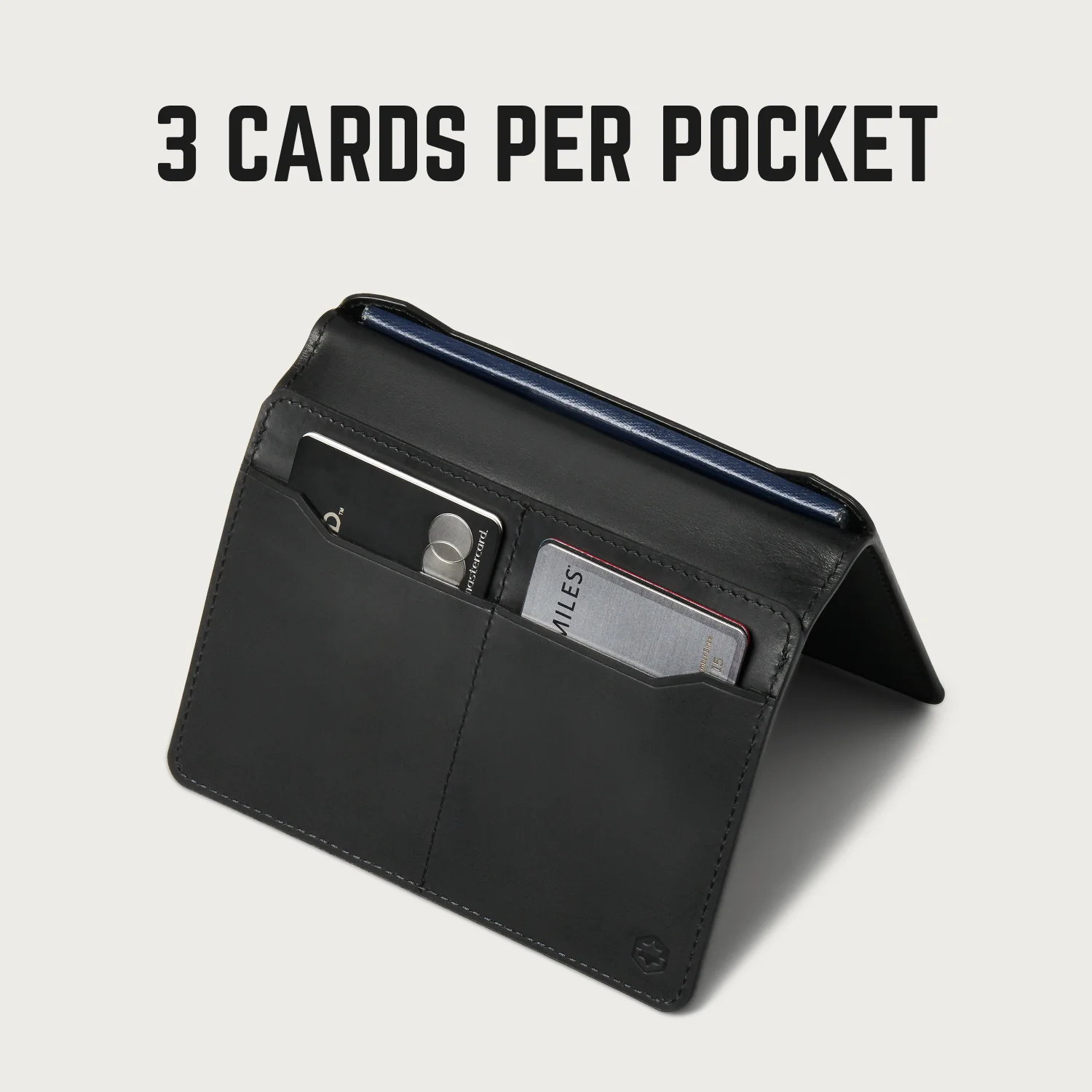 Passport Wallet - Midnight Black Leather - Image 8