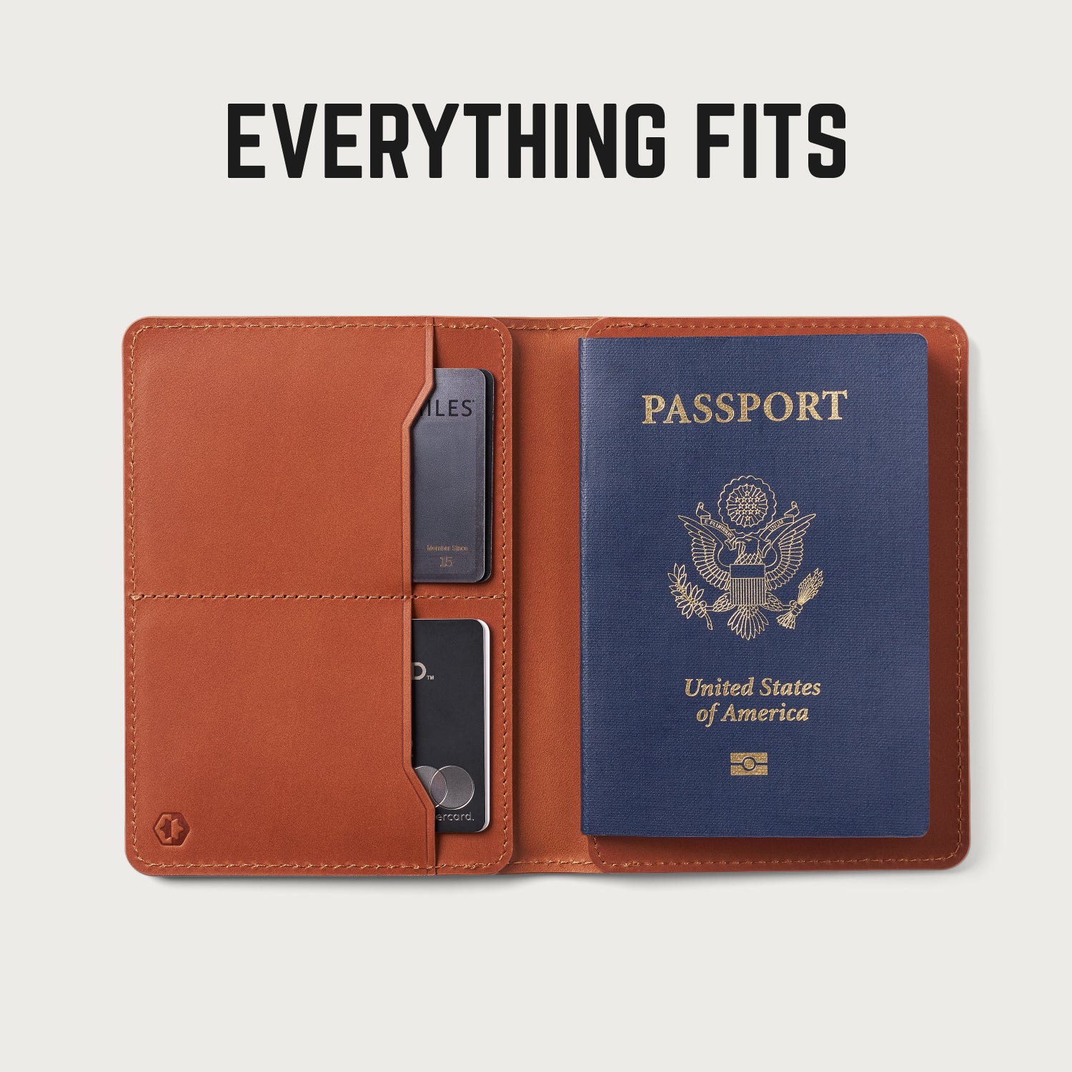 Passport Wallet - Tobacco Brown Leather - Image 10