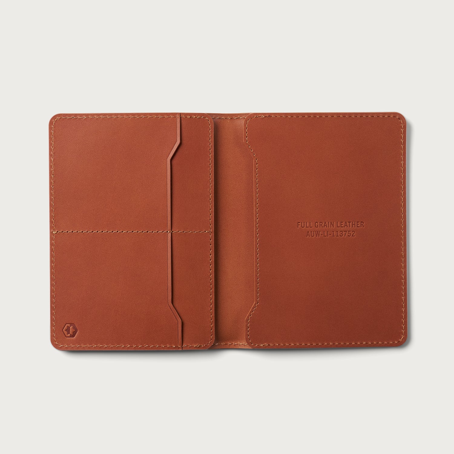Passport Wallet - Tobacco Brown Leather - Image 3