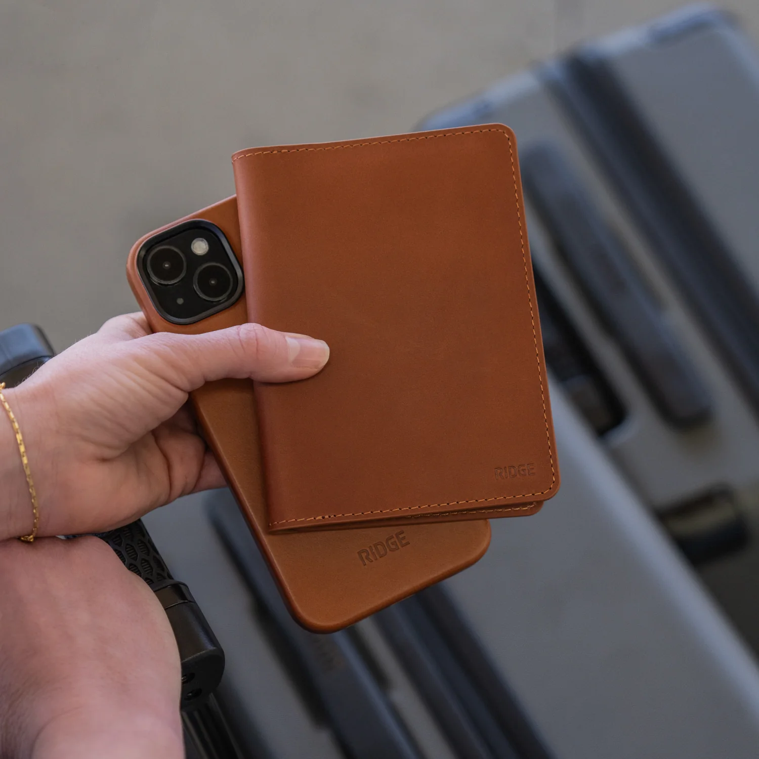 Passport Wallet - Tobacco Brown Leather - Image 5