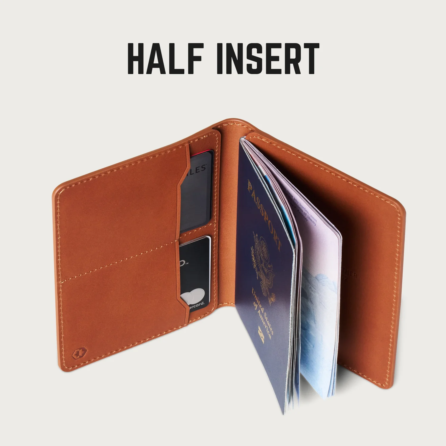 Passport Wallet - Tobacco Brown Leather - Image 7