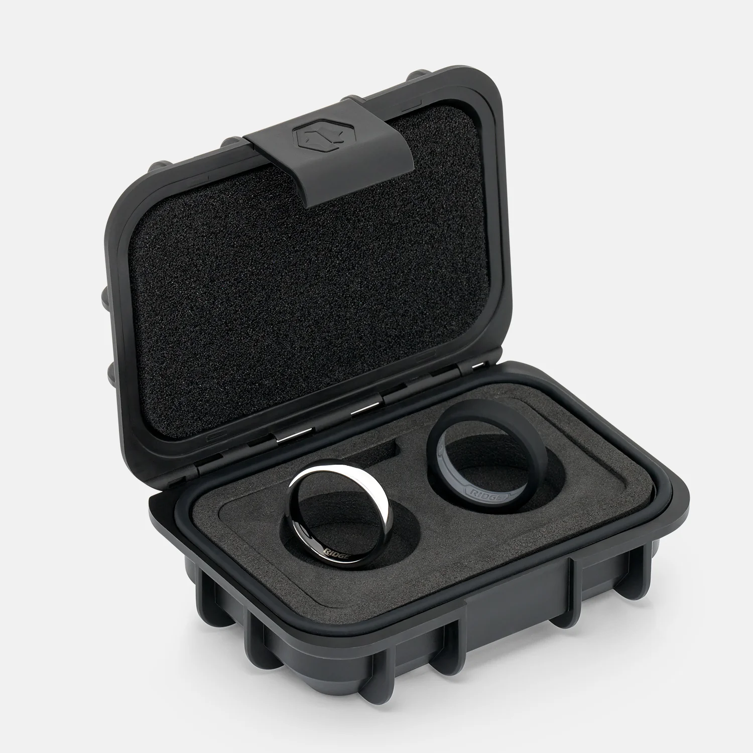 4mm Rounded Ring Set - Platinum - Image 3