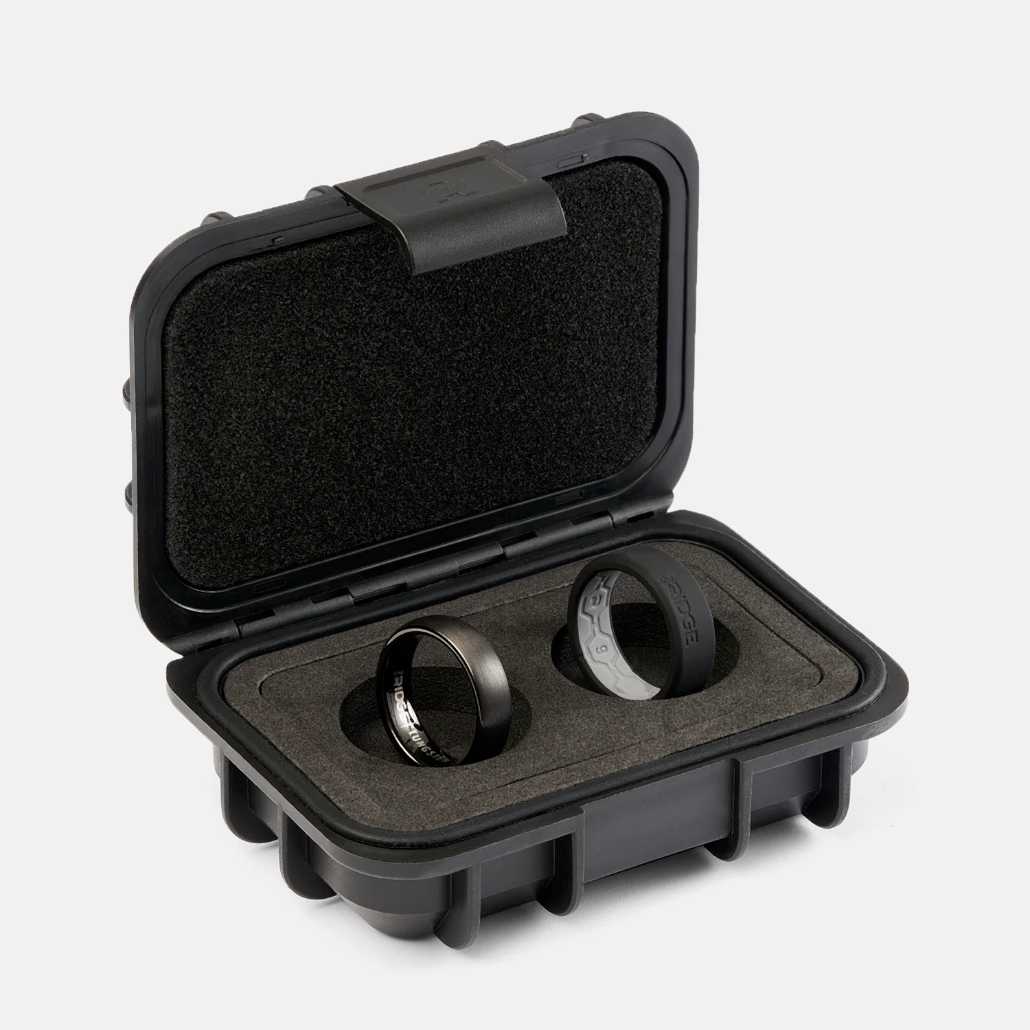 6mm Rounded Ring Set - Royal Black - Image 3