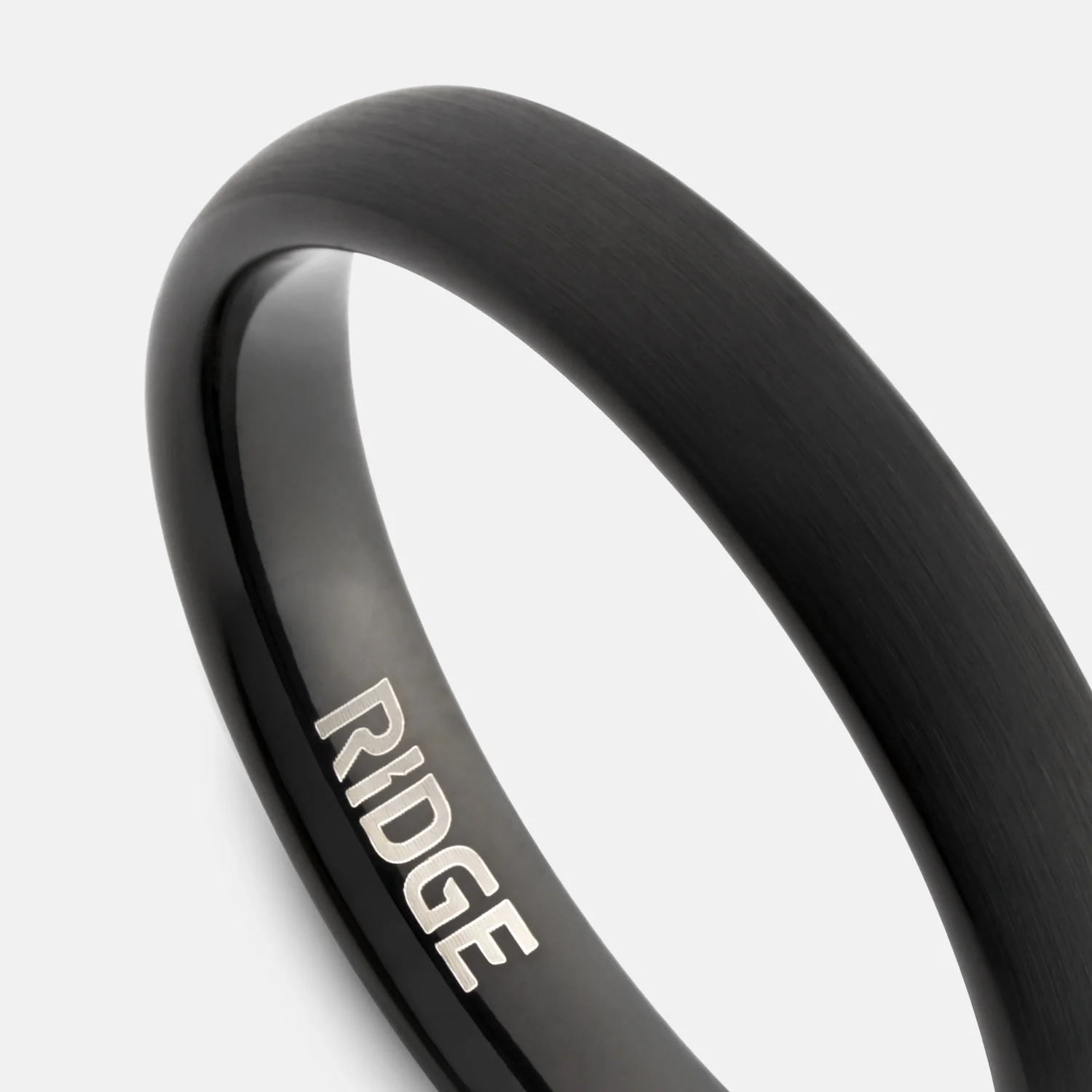 4mm Rounded Ring Set - Royal Black - Image 2