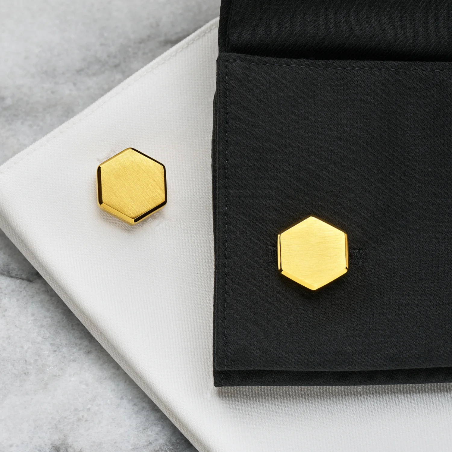 Tie Bar & Cufflinks Kit - 24K Gold - Image 10