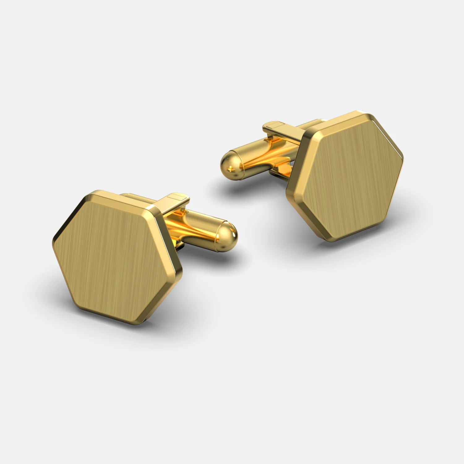 Tie Bar & Cufflinks Kit - 24K Gold - Image 2